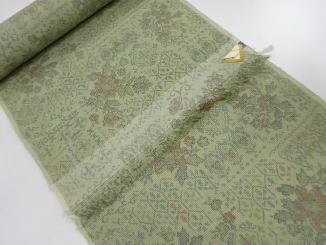 JAPANESE KIMONO / ANTIQUE BOLT FOR KIMONO / SILK / TSUMUGI